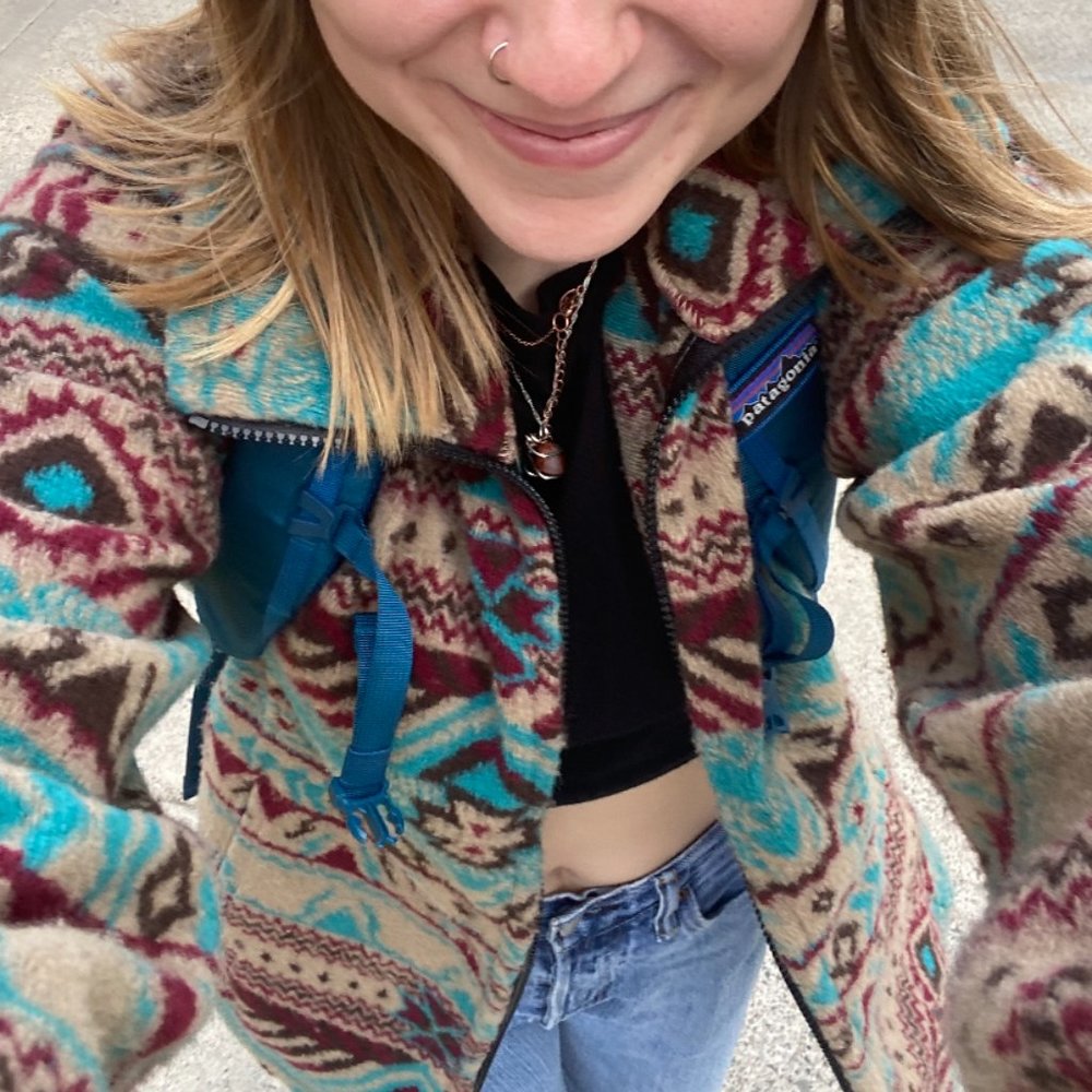 Rustic Mountain Patterned Jacket - image 6